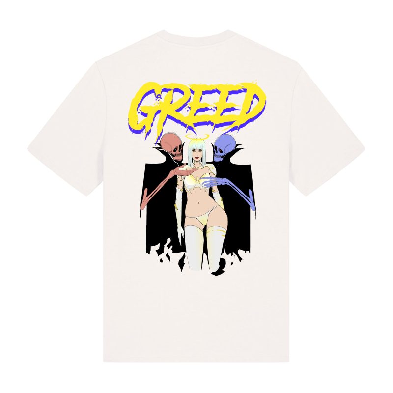 White - Greed - Urbanwear T-shirt - Hell is Better
