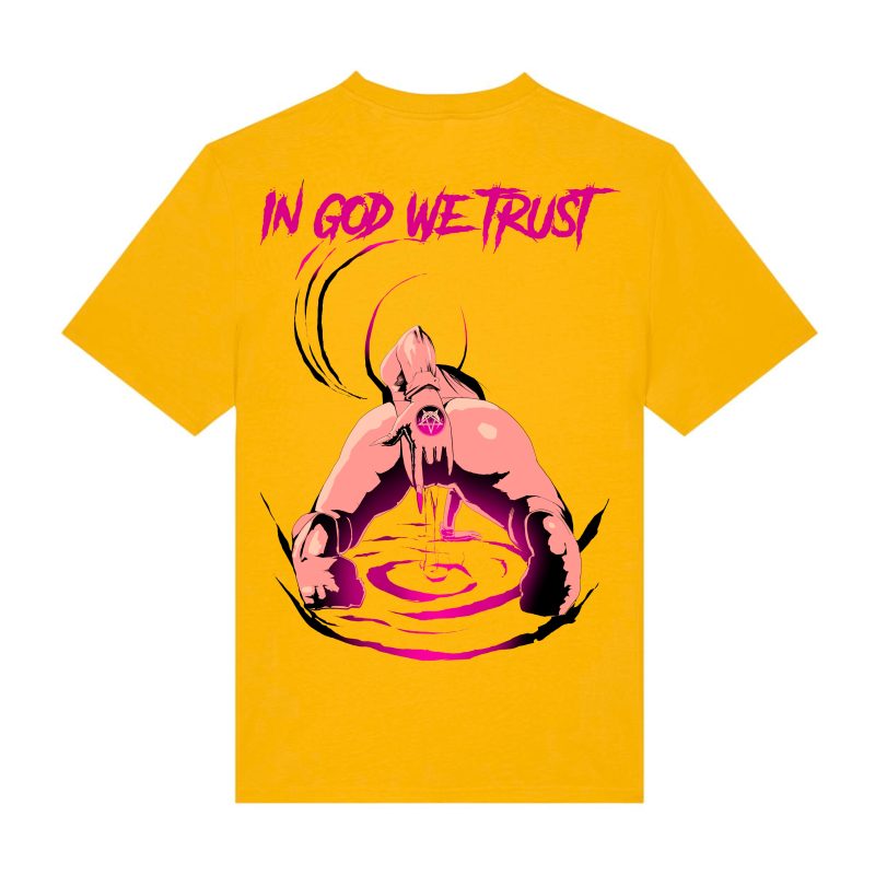 Yellow - In God We Trust - Urbanwear T-shirt - Hell is Better