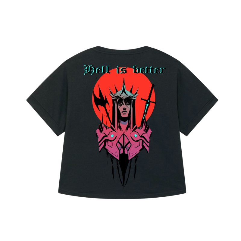 Black - Valchiria - Urbanwear T-shirt - Girl - Hell is Better