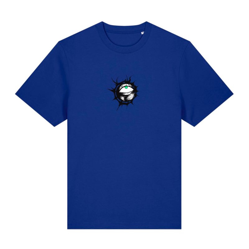 Front - Blue - The Eye in Green - T-shirt - Sparker - Hell is Better