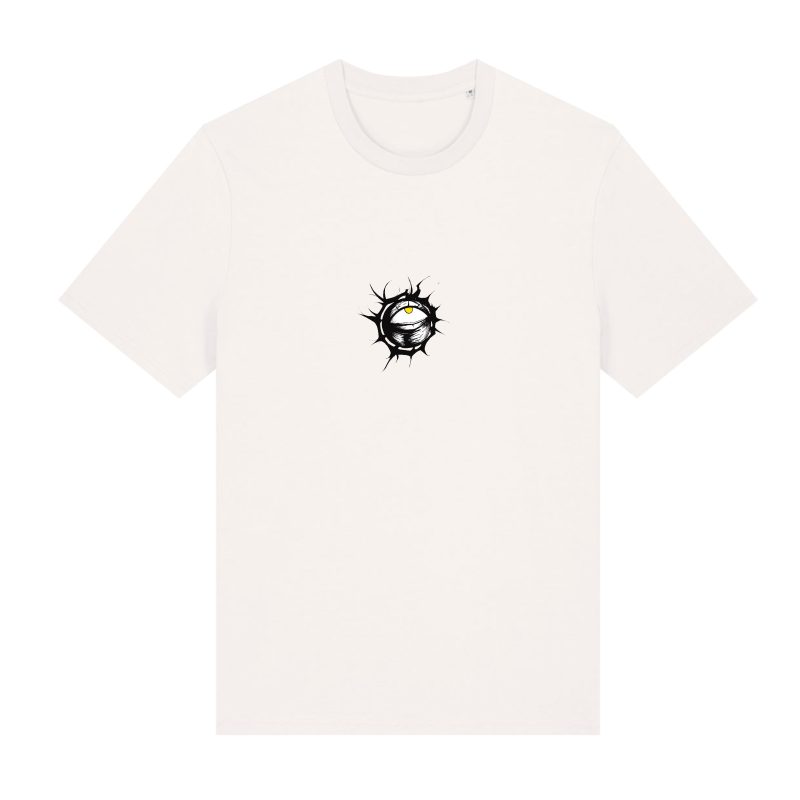 Front - White - The Globe - Urbanwear T-shirt - Yellow Eye - Hell is Better