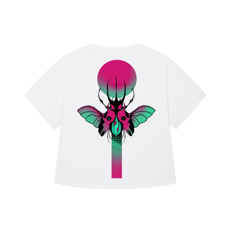 White - Beetle Bat - Urbanwear T-shirt - Girl - Hell is Better