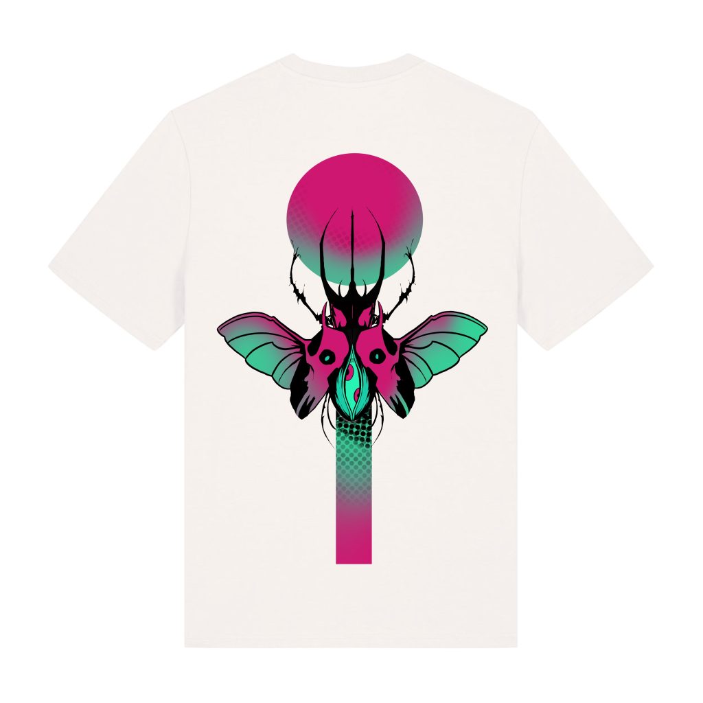 White - Beetle Bat - Urbanwear T-shirt - Hell is Better