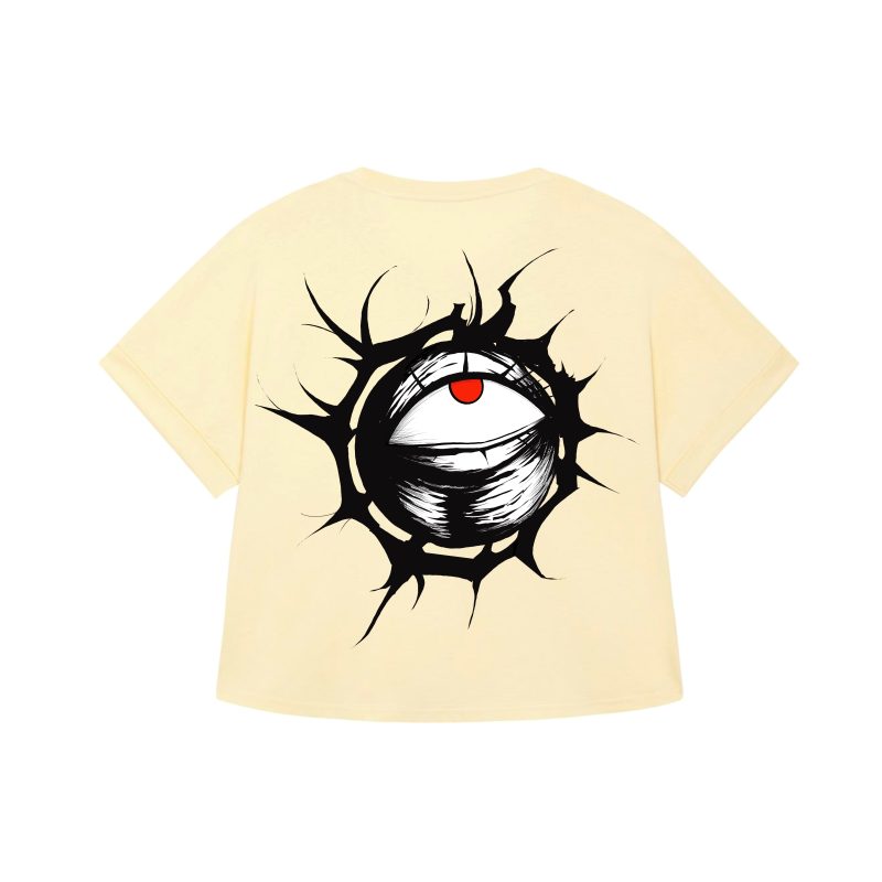 Yellow - The Eye in Red - T-shirt - Girl - Hell is Better