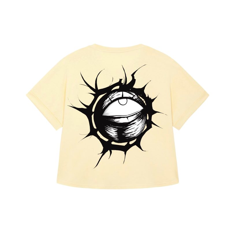 Yellow - The Eye - T-shirt - The Eye in White - Girl - Hell is Better