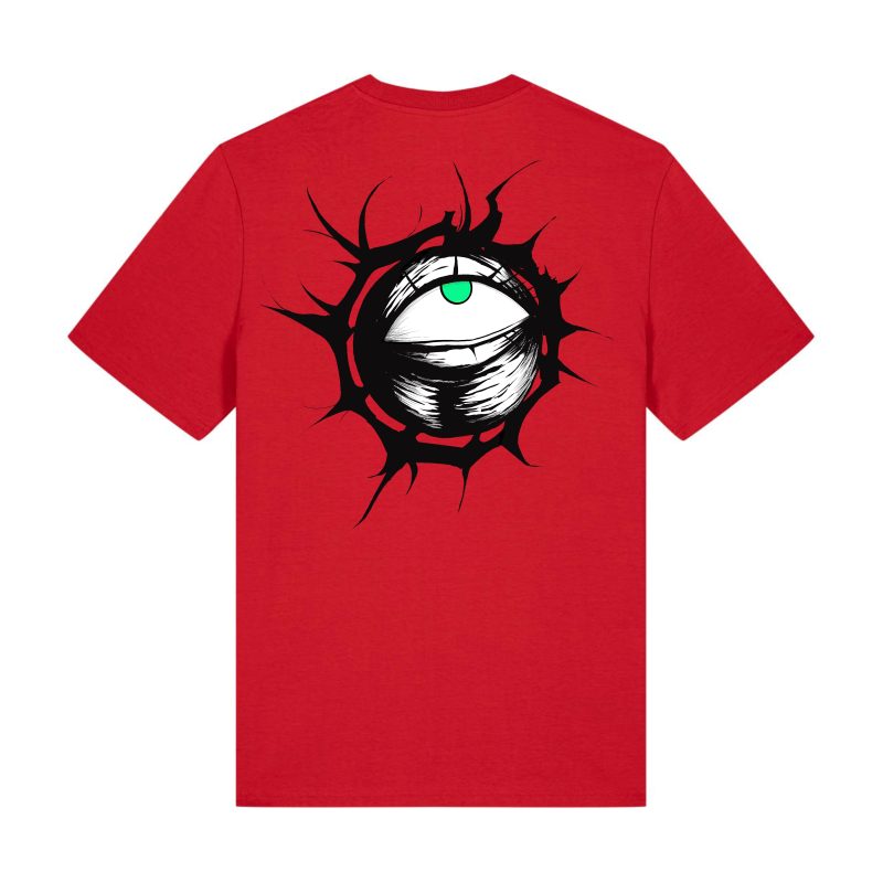 Red - The Eye - Urbanwear T-shirt - Green Eye - Hell is Better