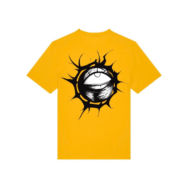 Yellow - The Eye - Urbanwear T-shirt - White Eye - Hell is Better