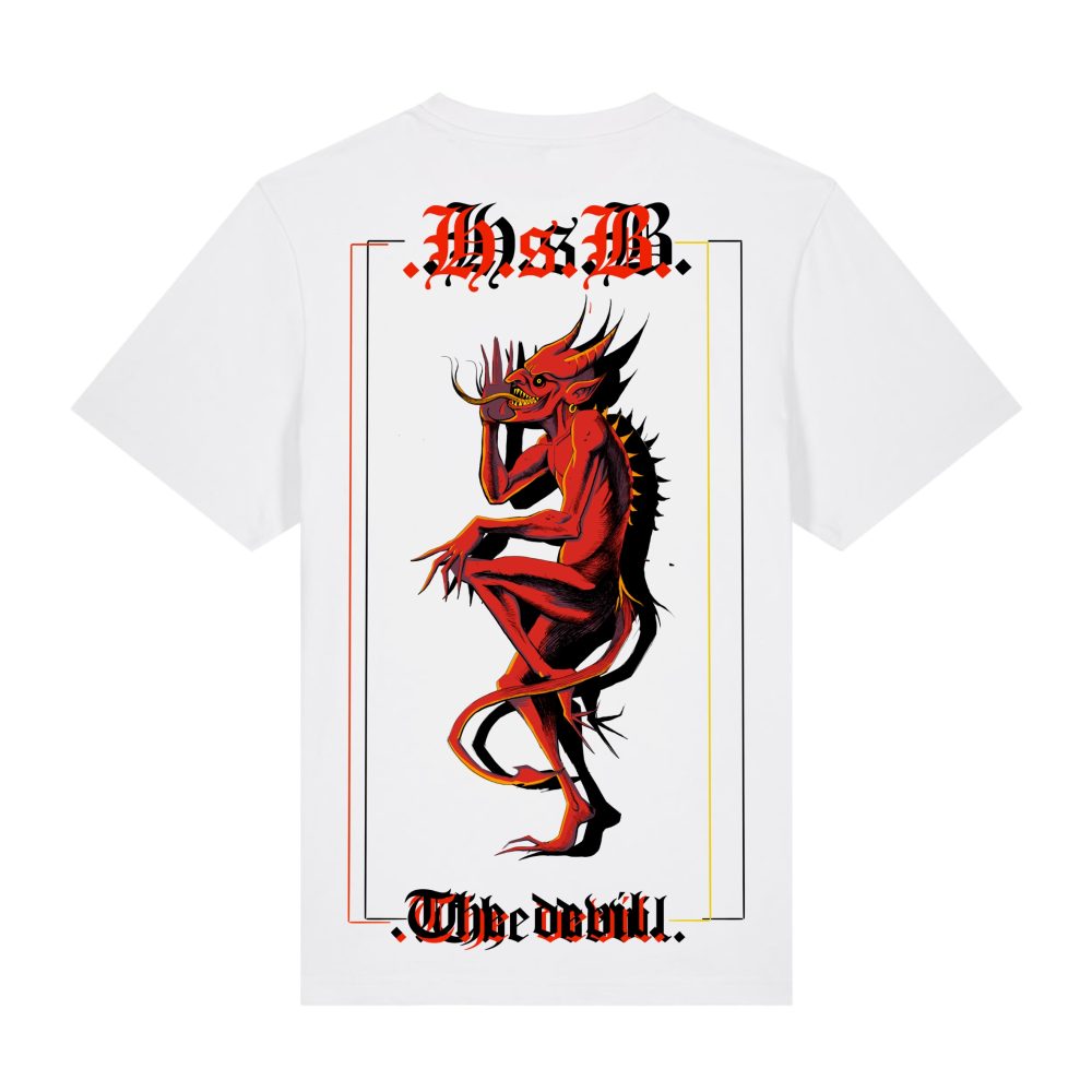 White - Devil Double - Urbanwear T-shirt - Hell is Better - Basic