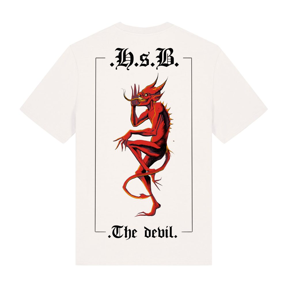 White - Devil - Urbanwear T-shirt - Hell is Better - Basic