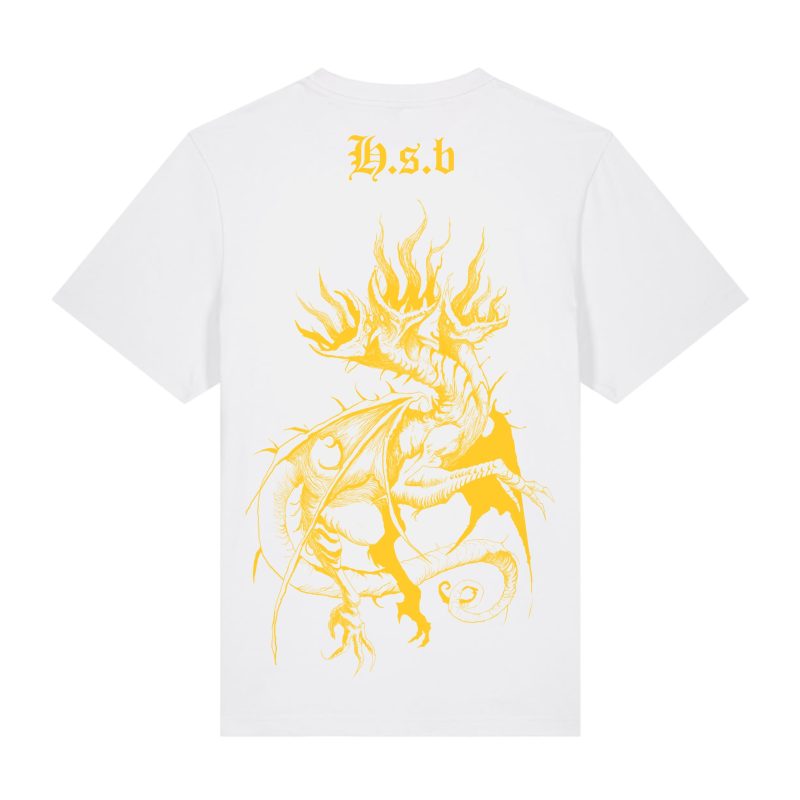 White - Viverna Yellow - Urbanwear T-shirt - Sparker